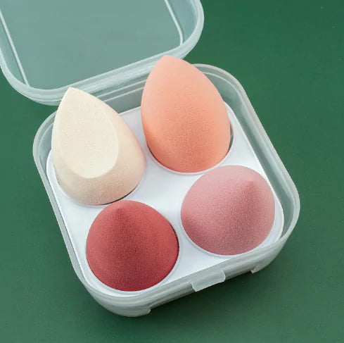 4 Pieces Makeup Sponge Powder Puff Dry