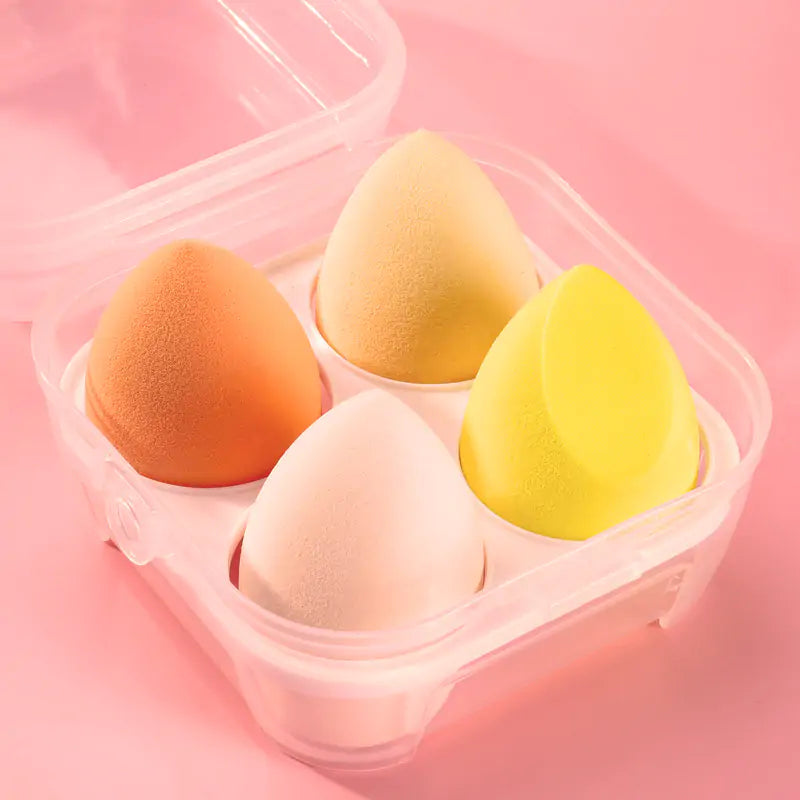 4 Pieces Makeup Sponge Powder Puff Dry