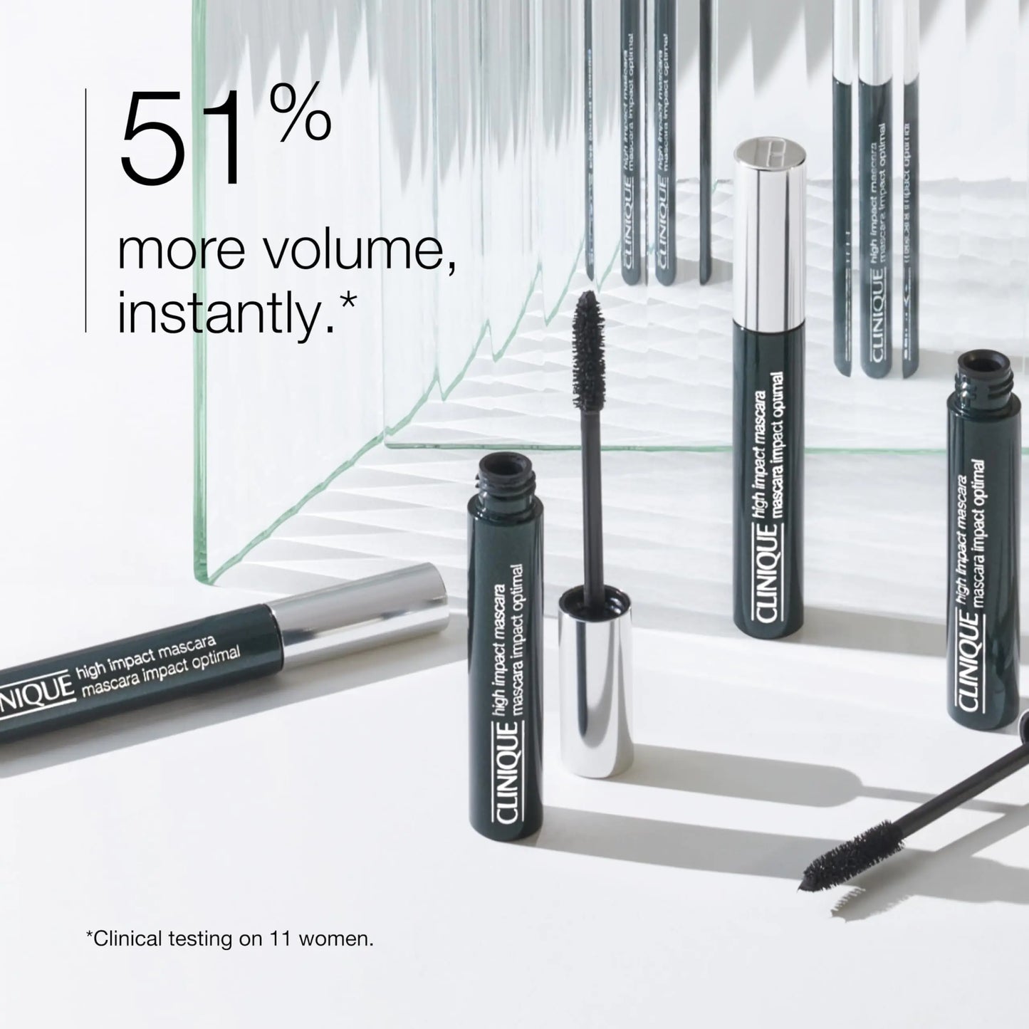 Clinique High Impact Mascara | Lengthening, Volumizing + Safe For Sensitive Eyes, Black/Brown AB Black/Brown
