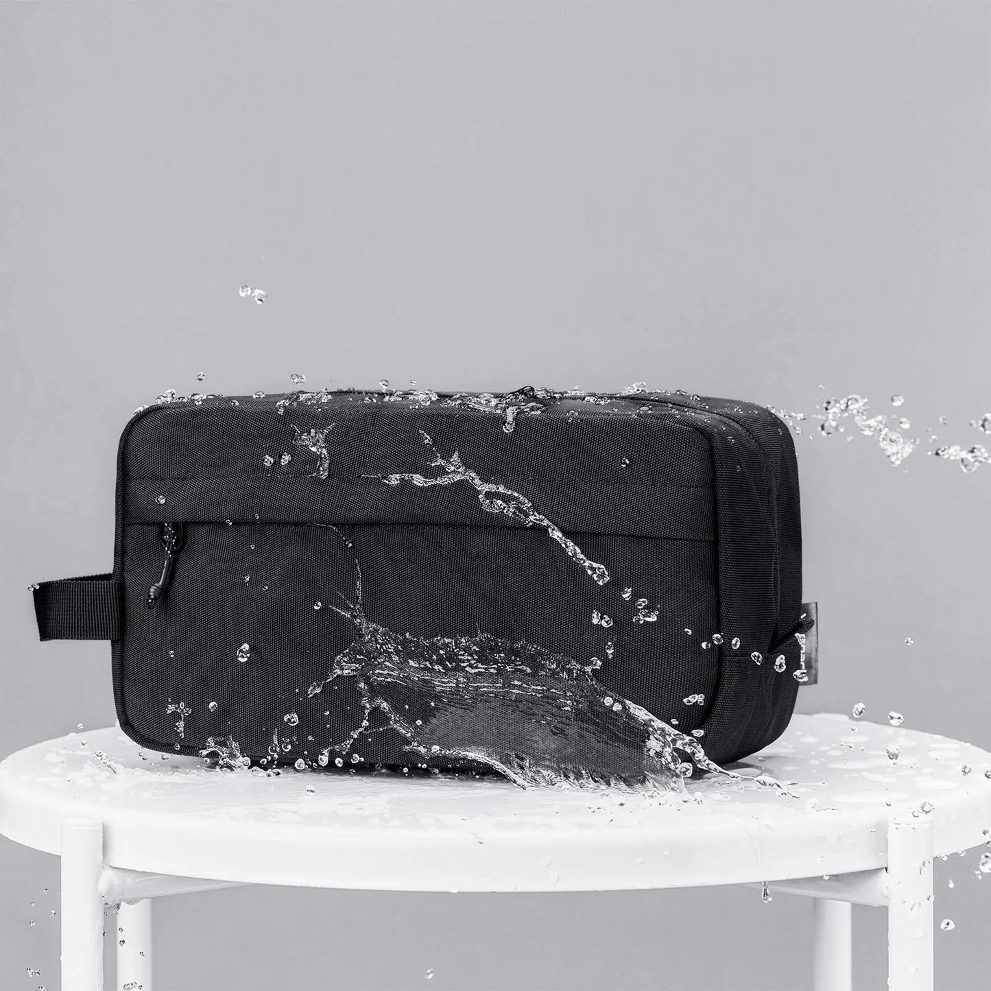 Vorspack Travel Toiletry Bag for Men - Large Toiletries Bag Water Resistant Hanging Dopp Kit Travel Bag for Toiletries Accessories Grey
