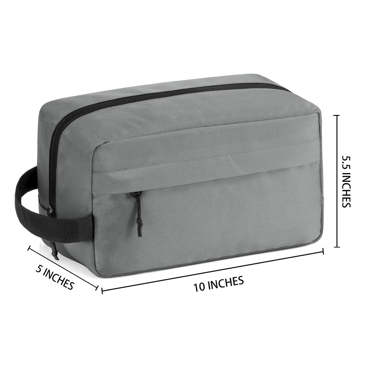 Vorspack Travel Toiletry Bag for Men - Large Toiletries Bag Water Resistant Hanging Dopp Kit Travel Bag for Toiletries Accessories Grey